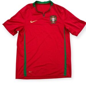 Nike Portugal National Team Jersey Men's Small Red Football Home Shirt Soccer